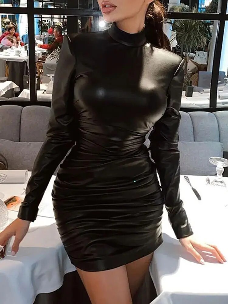   Į  Ҹ  PU  巹, Ÿ ָ  Vestido Ÿ Ű,  ̴ȴ   巹 ȴ